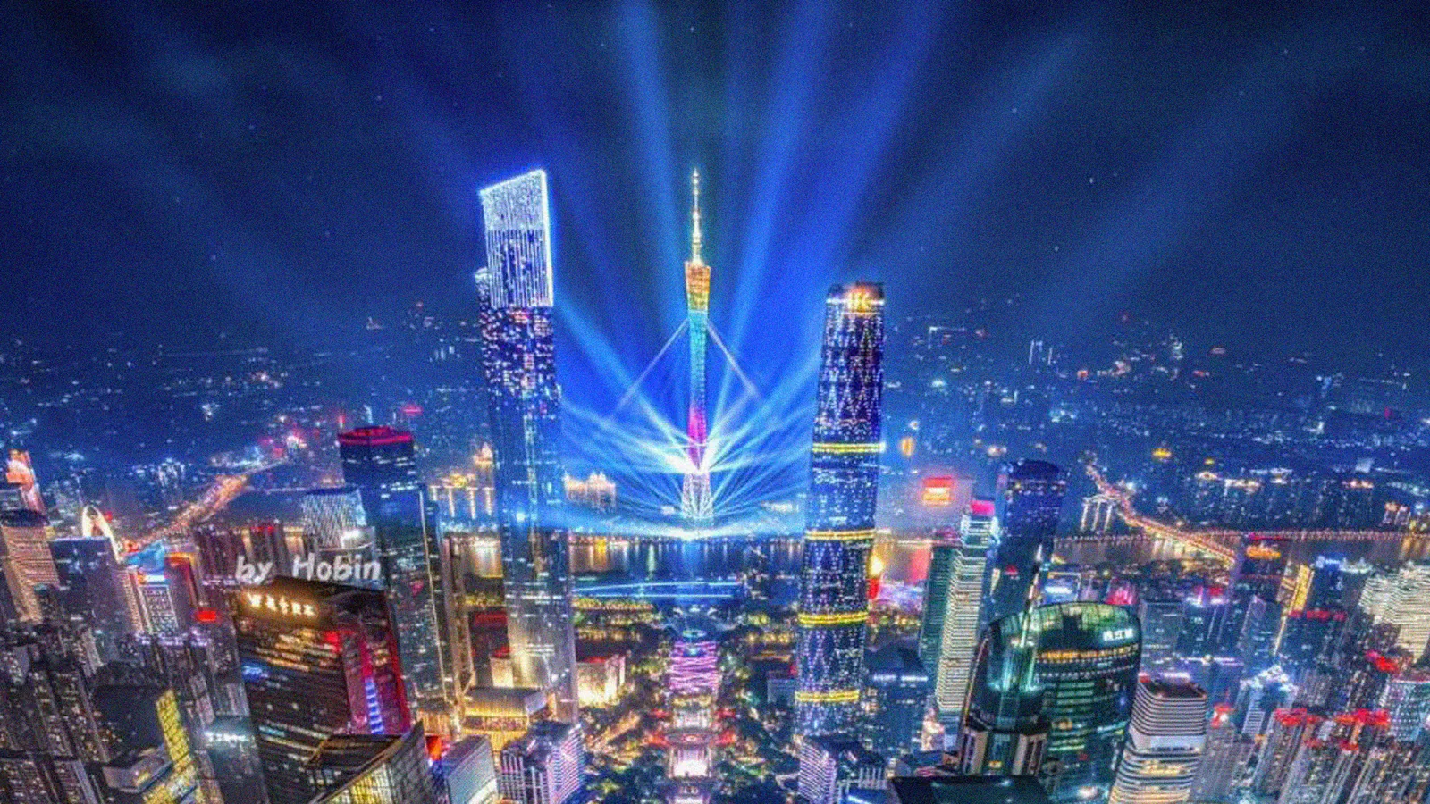 广州城市品牌相关项目项目画面:全球商都,一起合伙(项目展示 2)